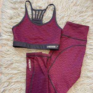 Gymshark reversible leggings and sports bra set